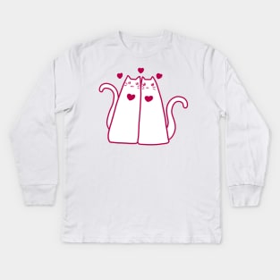 Kitty Friends Kids Long Sleeve T-Shirt